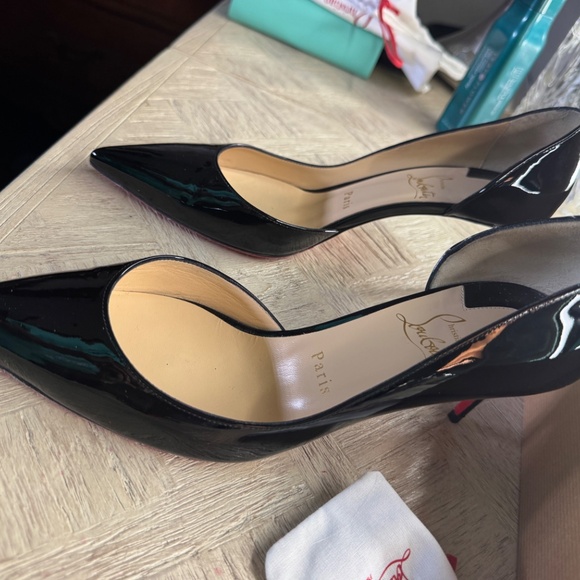 Christian Louboutin IRIZA 70 Patent Pumps โ Black (Size 38.5) - Picture 11 of 15